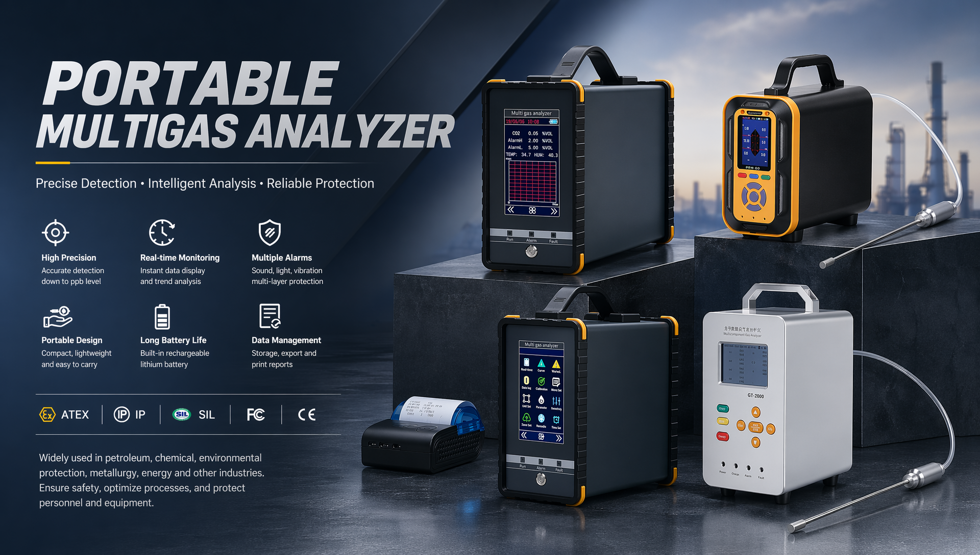 Multi-function gas analyzers