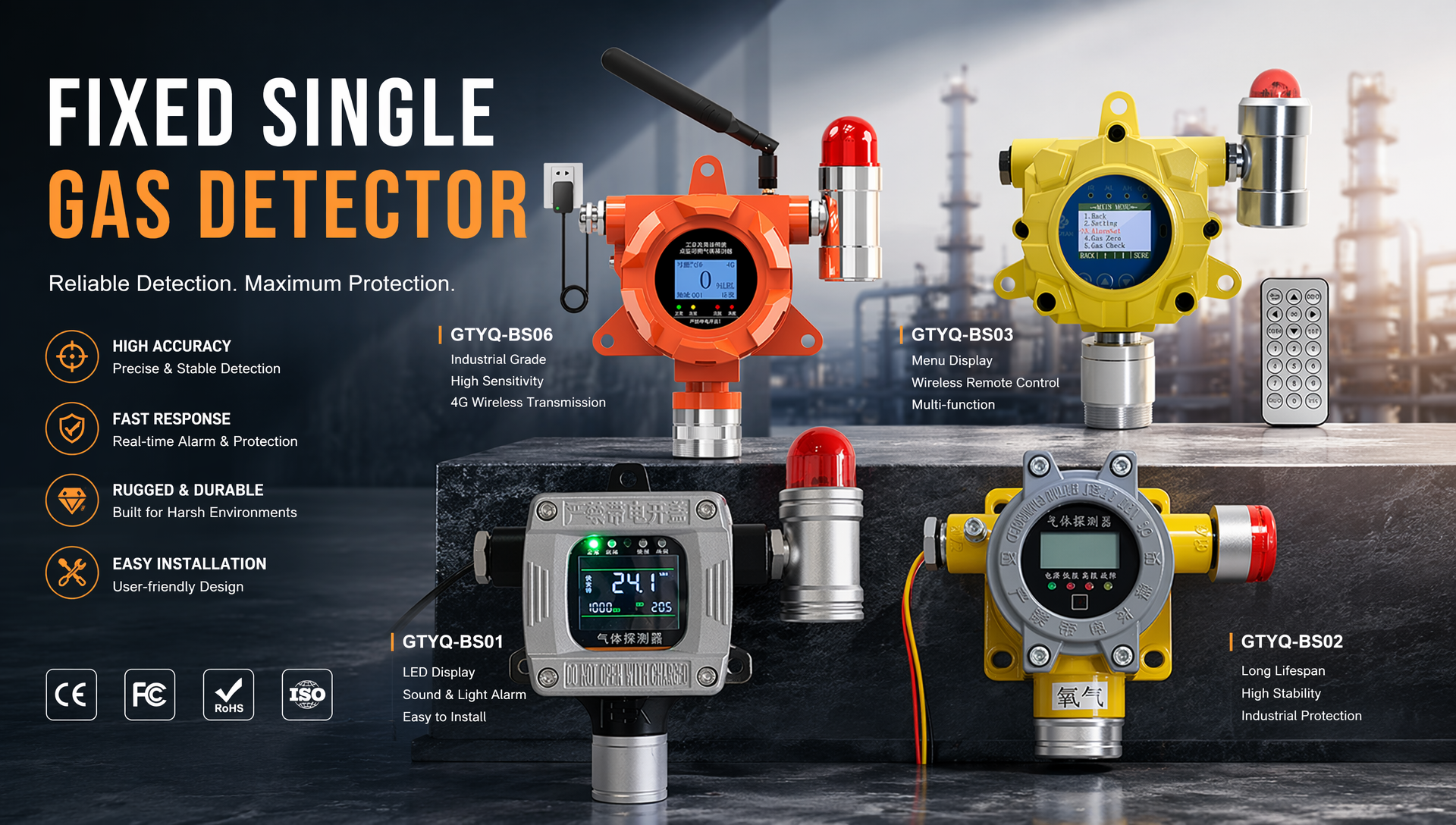 Fixed gas detectors