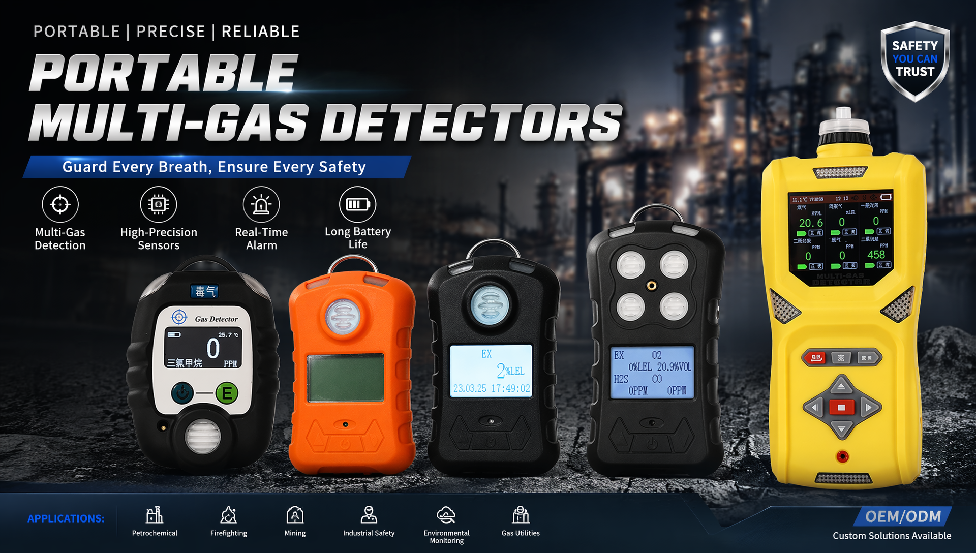 Portable gas detectors